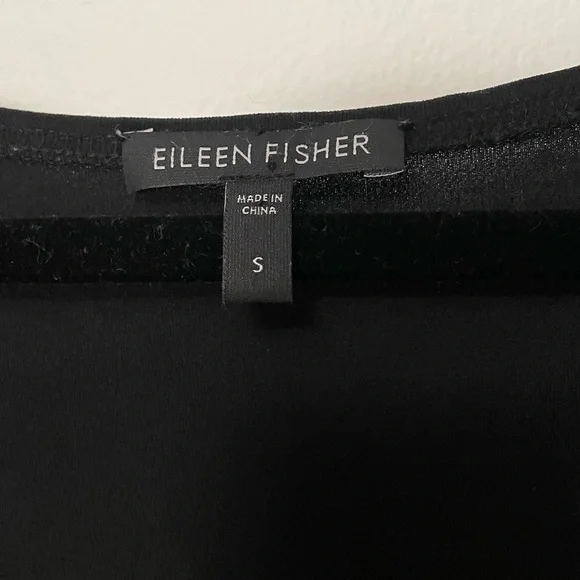 Eileen Fisher Black Everyday Silk Tunic - Picture 6 of 8